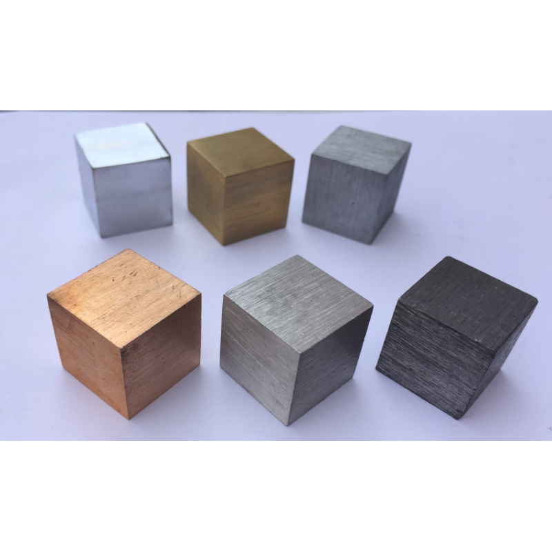 Density Cubes, Set Of 12 Metal Cubes 10mm