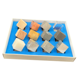 Density Cubes, Set Of 12 Metal And Non-Metal Cubes