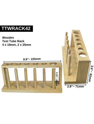Test Tube Rack, Wooden